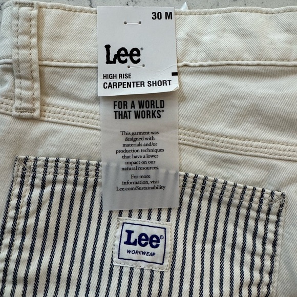 LEE WOMEN'S HIGH RISE CARPENTER SHORT Size 30 NEW - Picture 13 of 16